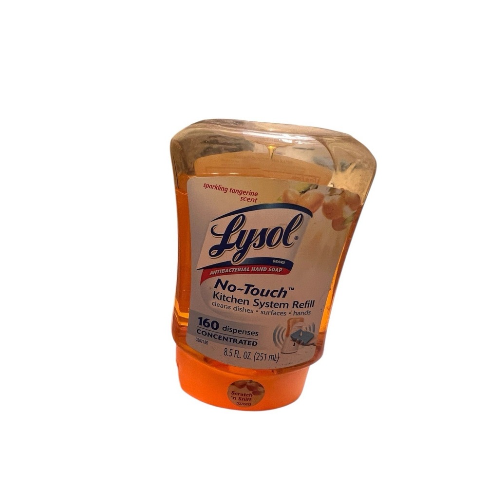 Lysol No‎ Touch Kitchen System Refill Sparkling Tangerine Scent 8.5oz NOS. A1